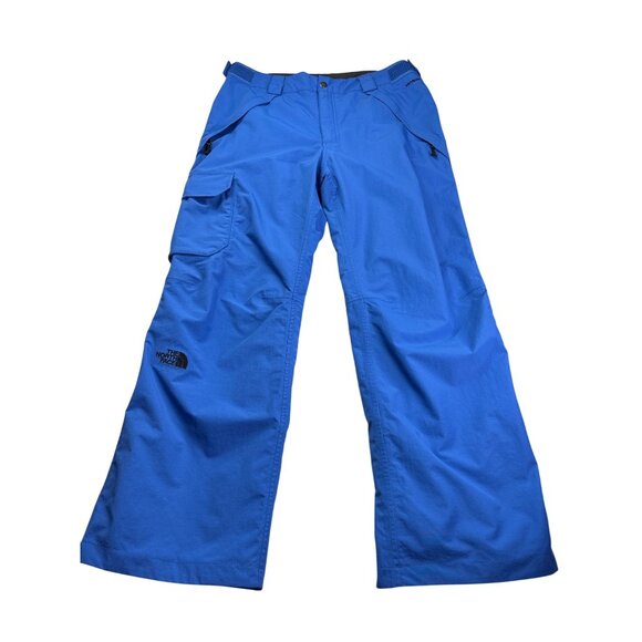 The North Face Mens Hyvent Snow Pants Blue Ski Snowboard Waterproof Size M - Picture 1 of 10